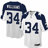 Nike Men & Women & Youth Cowboys #34 Williams Thanksgiving White Team Color Game Jersey,baseball caps,new era cap wholesale,wholesale hats